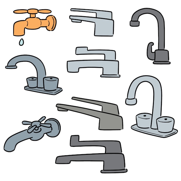 Set of faucet Vector | Premium Download