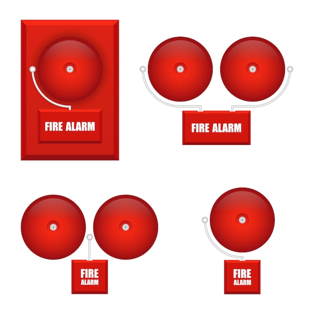 Download Free Set Of Fire Alarms Illustration Isolated On White Background Use our free logo maker to create a logo and build your brand. Put your logo on business cards, promotional products, or your website for brand visibility.