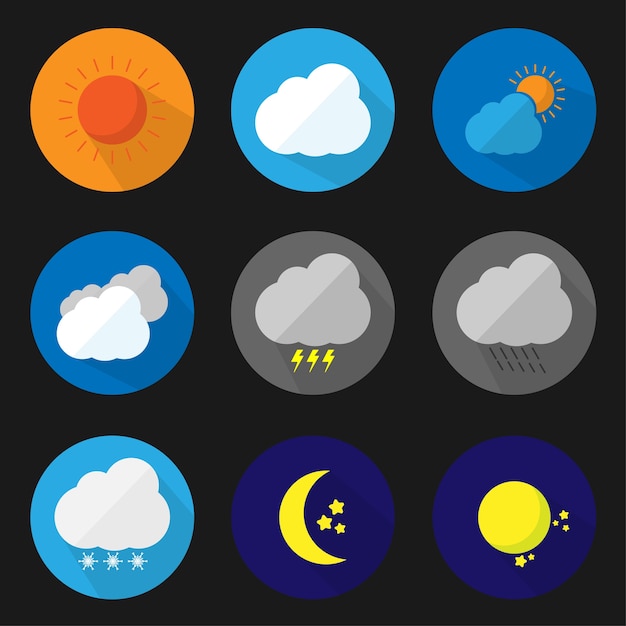 ios flat weather icon