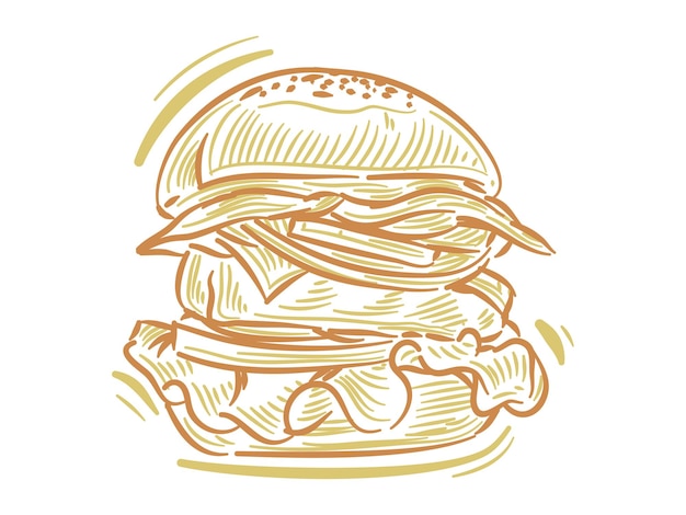 Premium Vector Set Flat Illustration Of Beef Burger For Branding And Logo Element