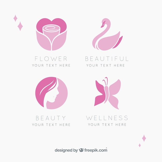 Download Beauty Logo Design Template PSD - Free PSD Mockup Templates