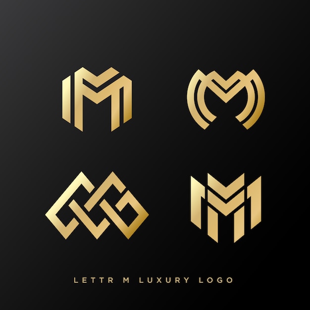 Download Free Set Of Four Luxury Letter M Logo Premium Vector Use our free logo maker to create a logo and build your brand. Put your logo on business cards, promotional products, or your website for brand visibility.