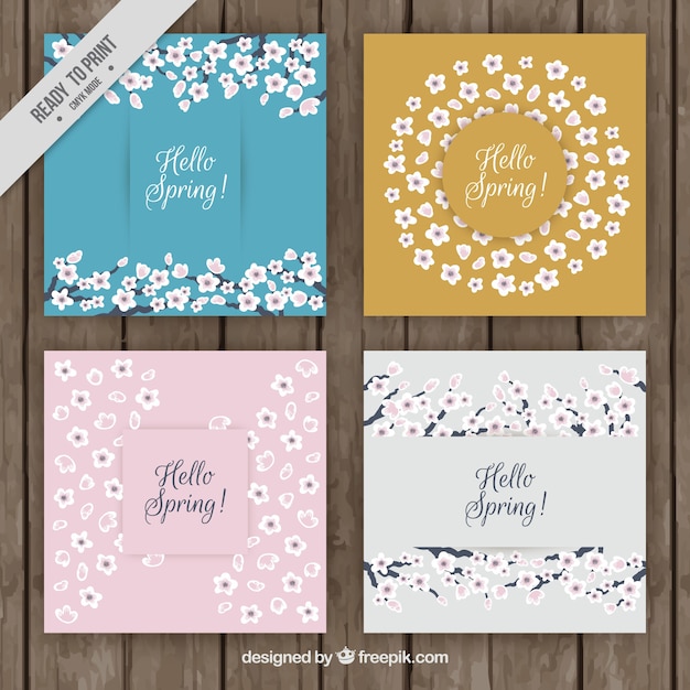 free-vector-set-of-four-spring-greeting-cards-with-hand-drawn-flowers