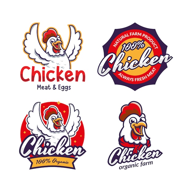 Download Free Set Of Fried Chicken Restaurant Logo Template Premium Vector Use our free logo maker to create a logo and build your brand. Put your logo on business cards, promotional products, or your website for brand visibility.
