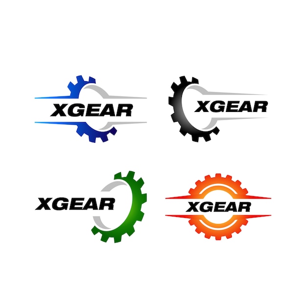 Download Free Set Of Gear Logo Template Premium Vector Use our free logo maker to create a logo and build your brand. Put your logo on business cards, promotional products, or your website for brand visibility.