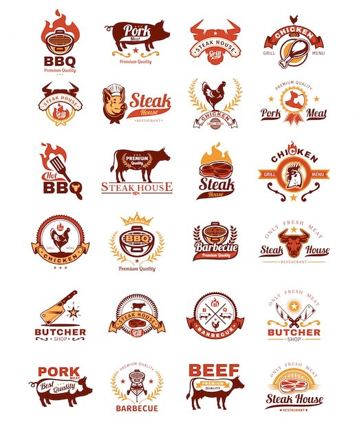 Download Free Download Free Set Grill And Barbecue Badges Stickers Emblems Use our free logo maker to create a logo and build your brand. Put your logo on business cards, promotional products, or your website for brand visibility.