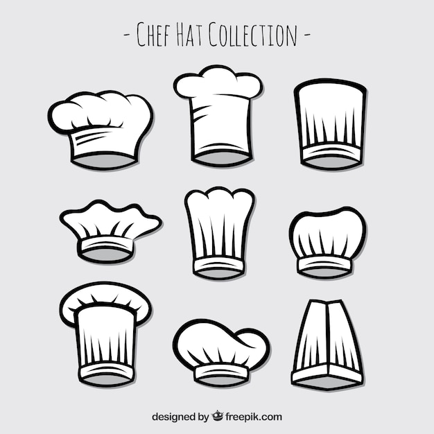 Download Free Set Of Hand Drawn Chef Hats Free Vector Use our free logo maker to create a logo and build your brand. Put your logo on business cards, promotional products, or your website for brand visibility.
