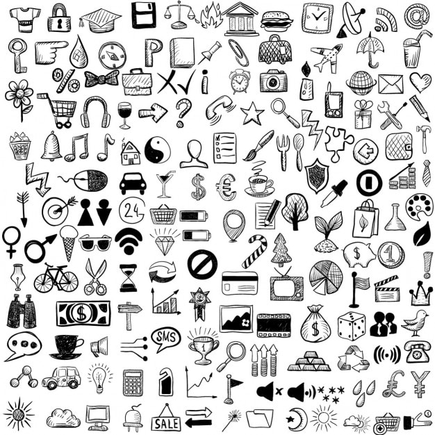 Free Vector Set Of Hand Drawn Icons ✓ free for commercial use ✓ high quality images. free vector set of hand drawn icons