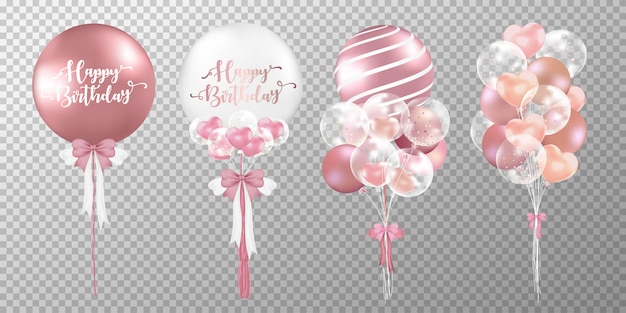 Download Free Set Of Happy Birthday Balloons On Transparent Background Free Use our free logo maker to create a logo and build your brand. Put your logo on business cards, promotional products, or your website for brand visibility.