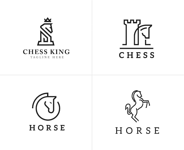 Download Free Set Of Horse Linear Icons And Logo Design Elements Premium Vector Use our free logo maker to create a logo and build your brand. Put your logo on business cards, promotional products, or your website for brand visibility.