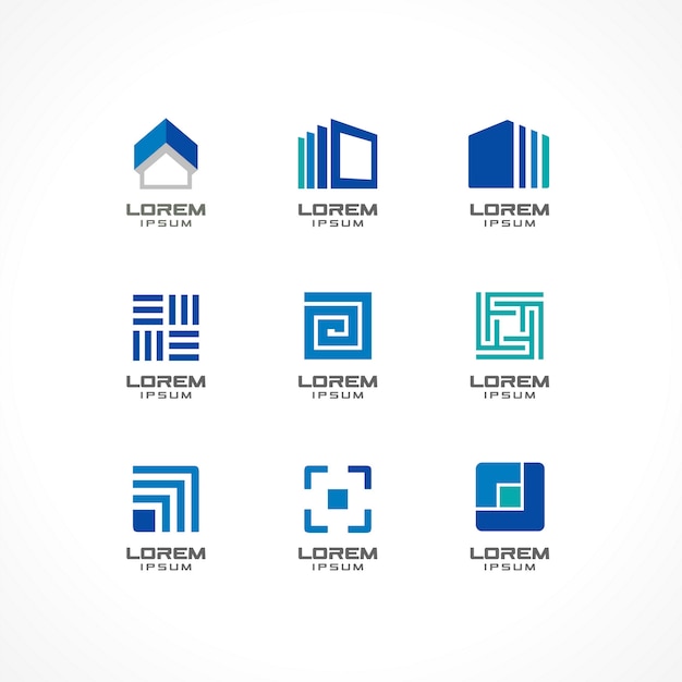 Download Free Set Of Icon Elements Abstract Logo Ideas For Business Company Use our free logo maker to create a logo and build your brand. Put your logo on business cards, promotional products, or your website for brand visibility.