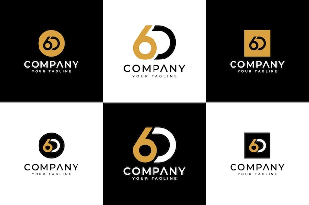 Premium Vector Set Of Initial 6d Logo Creative Design For All Uses 4397