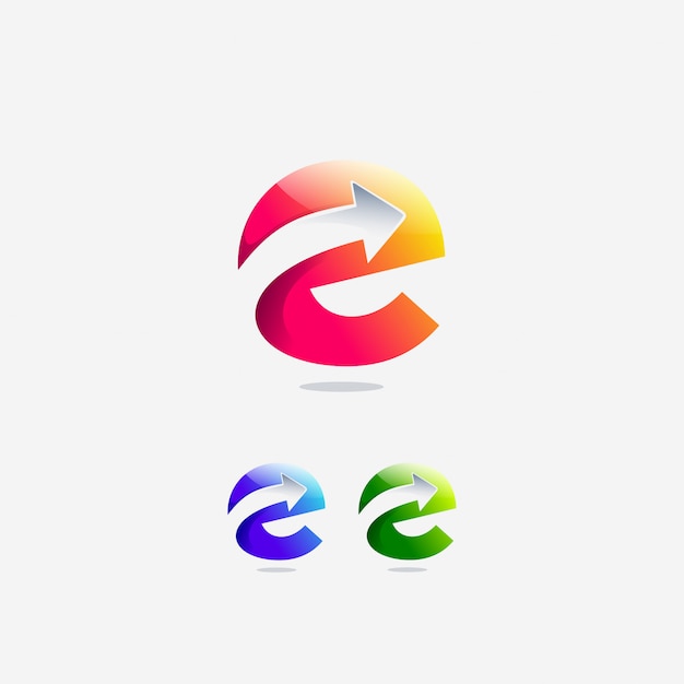 Download Free Set Of Letter E Initial Arrow Forward Next Logo Design Template Use our free logo maker to create a logo and build your brand. Put your logo on business cards, promotional products, or your website for brand visibility.