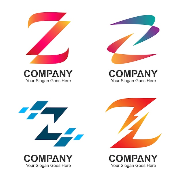 Download Free Set Of Letter Z Logo Design Premium Vector Use our free logo maker to create a logo and build your brand. Put your logo on business cards, promotional products, or your website for brand visibility.