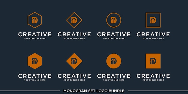 Premium Vector | Set Logo Monogram Letter Alphabet Initial Bundle ...