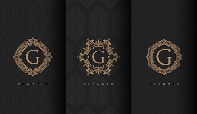 Set of luxury logo | Premium Vector