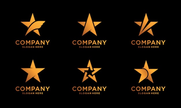 Download Free Set Of Luxury Stars Logo Design Premium Vector Use our free logo maker to create a logo and build your brand. Put your logo on business cards, promotional products, or your website for brand visibility.