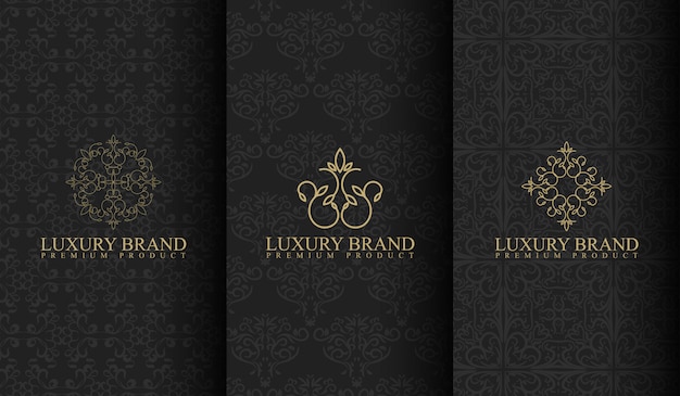 Set of luxury template | Premium Vector