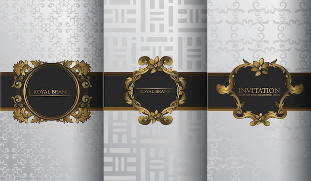 Premium Vector | Set of luxury template