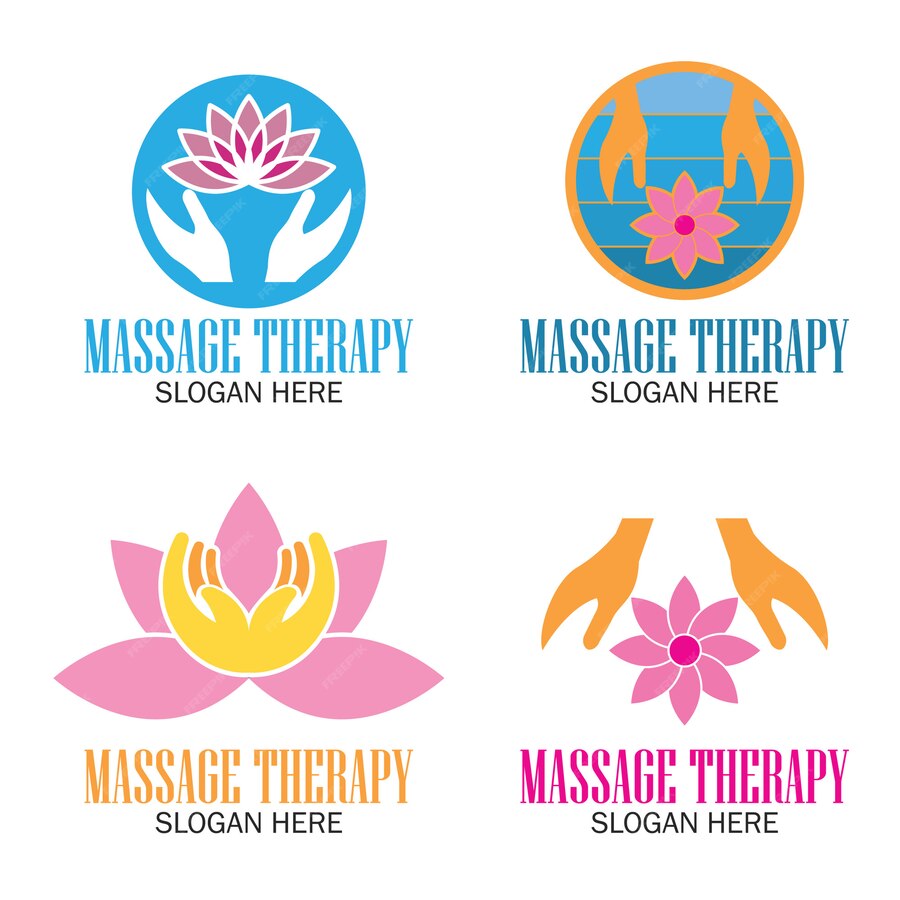 Premium Vector Set Of Massage Therapy Logo