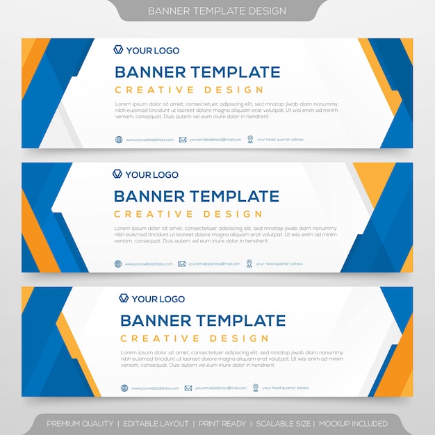 Premium Vector Set Of Minimalist Banner Template