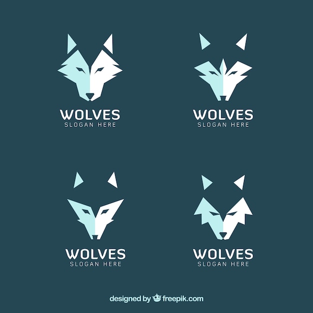 Download Free Download This Free Vector Set Of Modern Wolves Logos Use our free logo maker to create a logo and build your brand. Put your logo on business cards, promotional products, or your website for brand visibility.