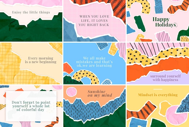 Free Vector Set Of Motivational Quotes Ready To Print