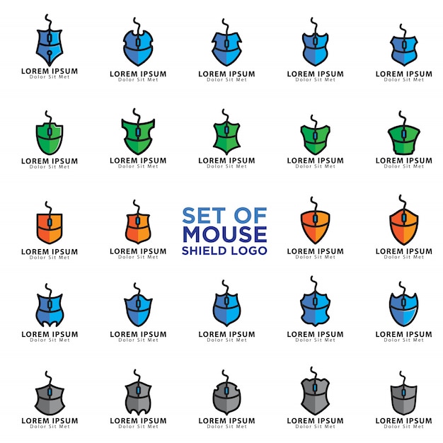 Premium Vector Set Of Mouse Logos