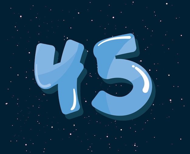 Set numbers comic style vector illustration design Premium Vector