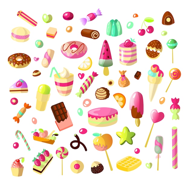 Картинка конфеты на белом фоне для детей