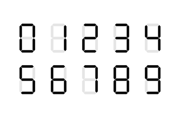 7 segment display font