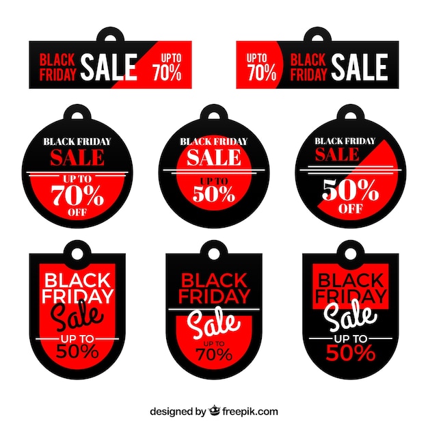 Set of discount stickers Vector | Premium Download