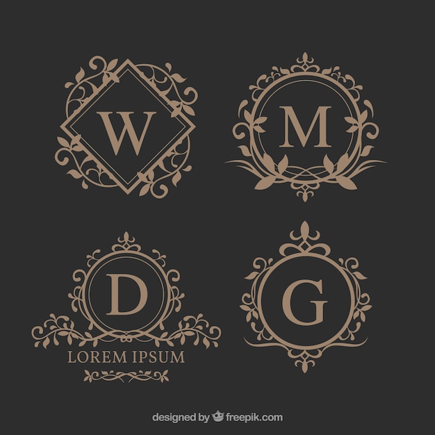 Download Monogram Vectors, Photos and PSD files | Free Download