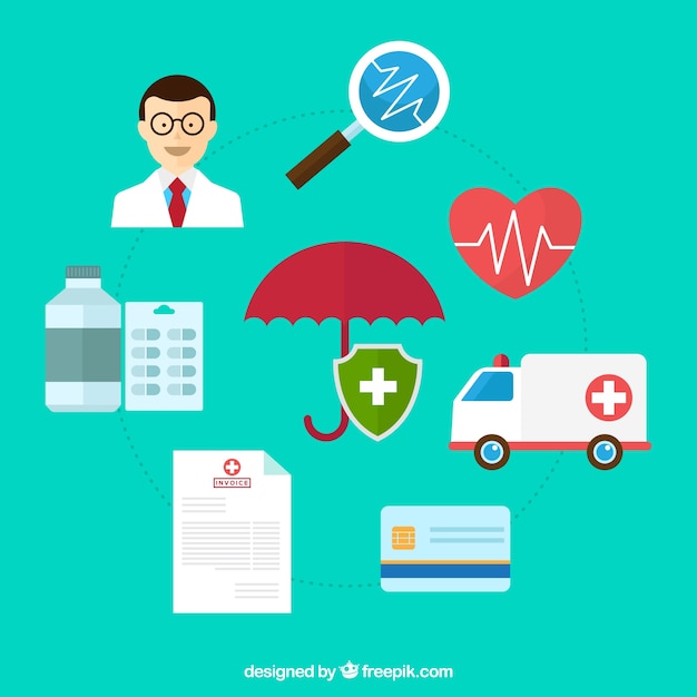 Set of health insurance elements