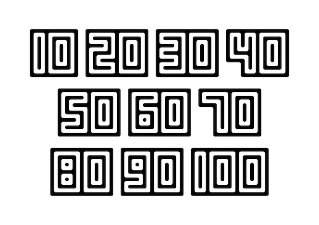 10-20-30-40-50-60-70-80-90