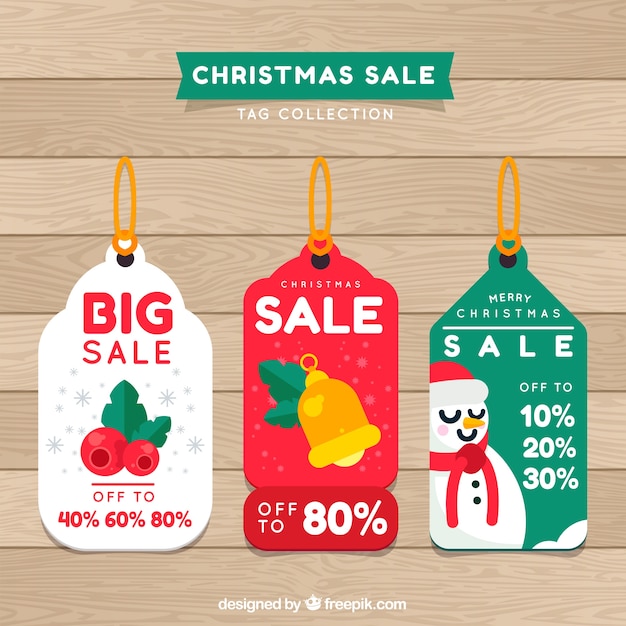 Set of retro stickers for christmas sales