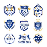 Set Of Soccer Football Logo Template Vector Premium Download