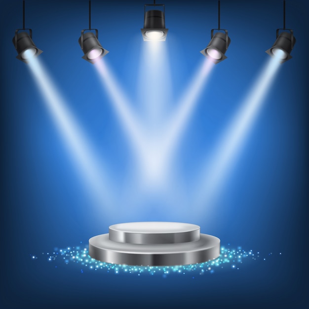 Set of vector scenic spotlights Free Vector Set of vector scenic spotlights Free Vector