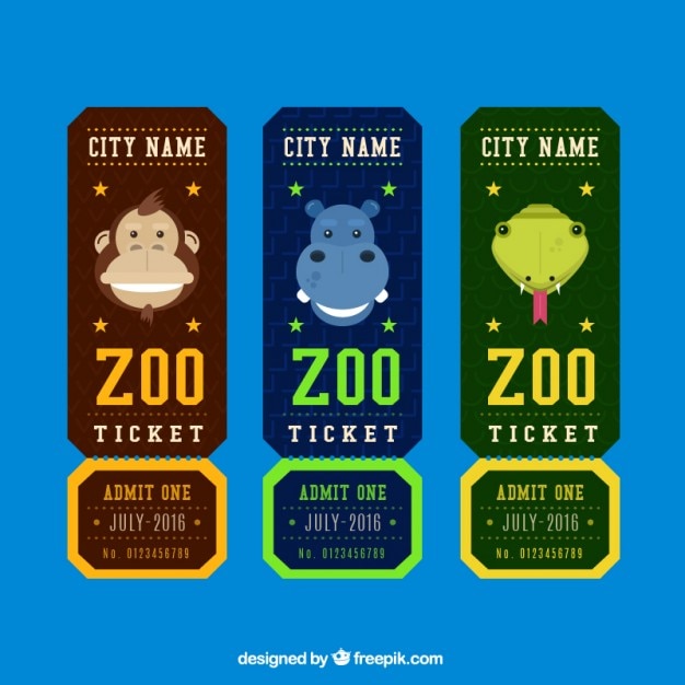 set-of-zoo-tickets-vector-free-download