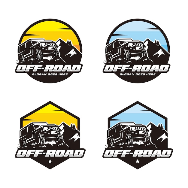 Download Free Set Of Off Road Logo Template Premium Vector Use our free logo maker to create a logo and build your brand. Put your logo on business cards, promotional products, or your website for brand visibility.