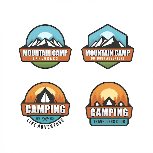 Download Free Set Of Outdoors Badges Premium Vector Use our free logo maker to create a logo and build your brand. Put your logo on business cards, promotional products, or your website for brand visibility.