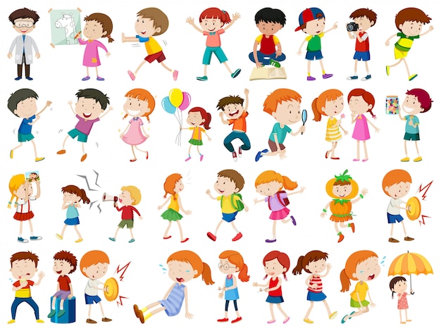 Free Vector | Set of people character