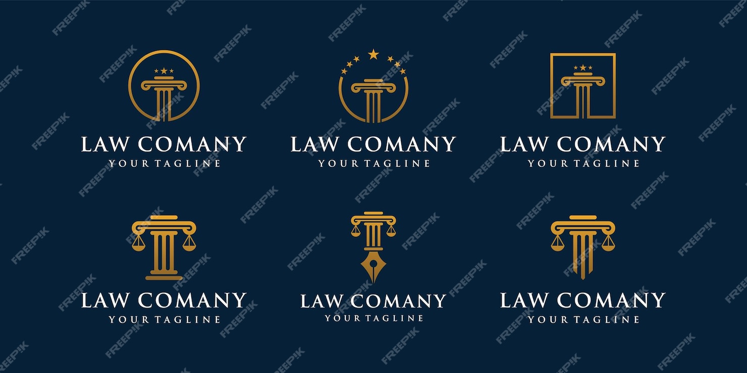 Premium Vector | Set of pillars logo icon designs inspiration. logo