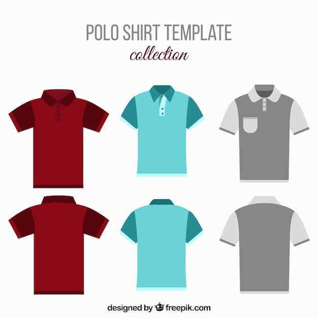Download Free Set Of Polo Shirts In Flat Design Free Vector Use our free logo maker to create a logo and build your brand. Put your logo on business cards, promotional products, or your website for brand visibility.