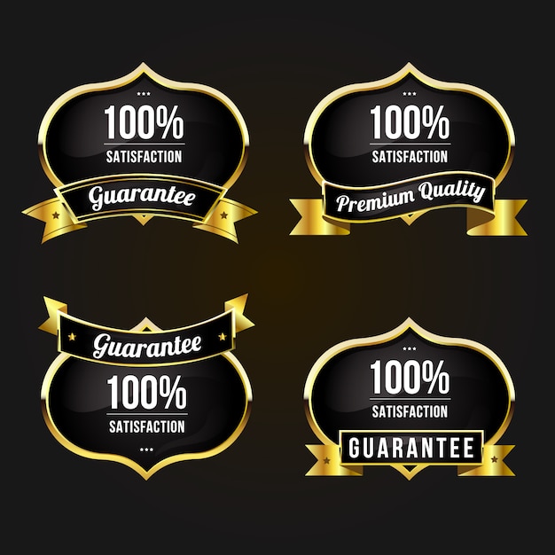 Premium Vector | Set of quality labels