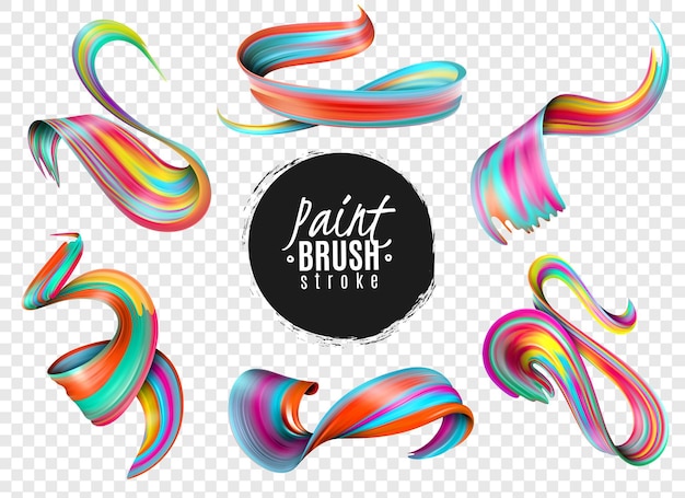 Download Free Set Of Realistic Colorful Paint Brush Strokes Isolated On Use our free logo maker to create a logo and build your brand. Put your logo on business cards, promotional products, or your website for brand visibility.