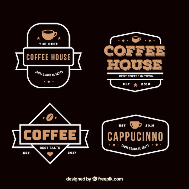 Download Free Download This Free Vector Set Of Retro Coffee Shop Badges Use our free logo maker to create a logo and build your brand. Put your logo on business cards, promotional products, or your website for brand visibility.