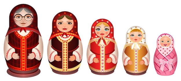 wooden nesting dolls