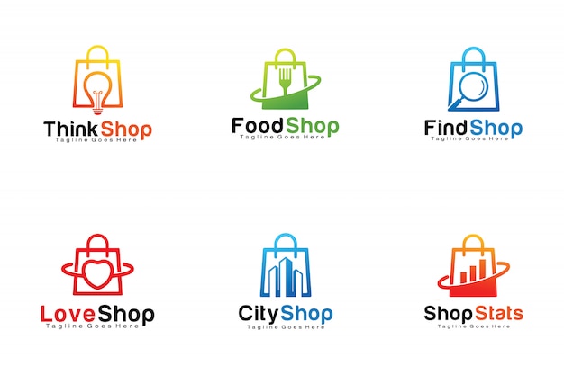 Download Online Shop Online Store Logo Ideas PSD - Free PSD Mockup Templates