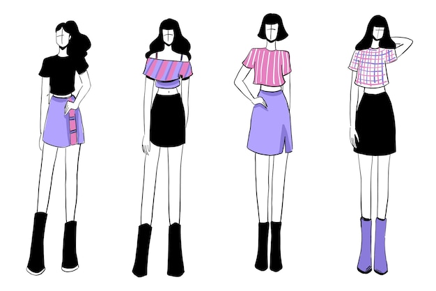 outfits sketches